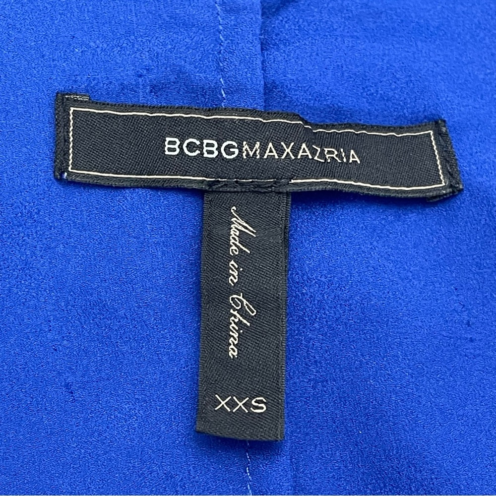 BCBGMaxazria Blue Shana High-low Asymmetrical Sleeveless Dress XXS - Picture 5 of 8